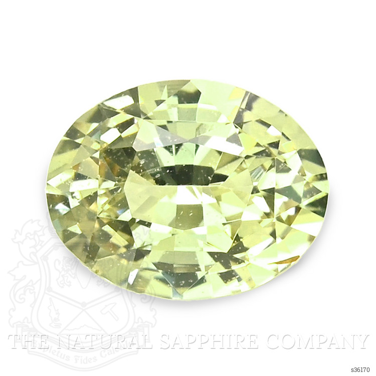 1.01 Ct. Yellowish Green Sapphire from Ceylon (Sri Lanka)