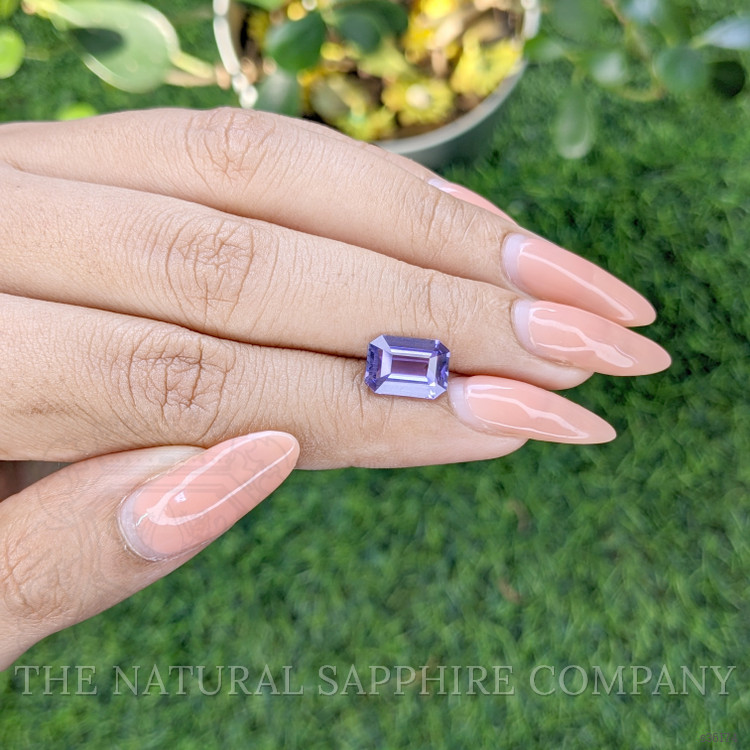 3.10 Ct. Bluish Purple Sapphire from Ceylon (Sri Lanka)