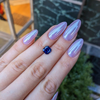 2.21 Ct. Blue Sapphire from Burma (Myanmar) Life Style