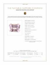 0.61 Ct. Pink Sapphire from Ceylon (Sri Lanka) Scan Report