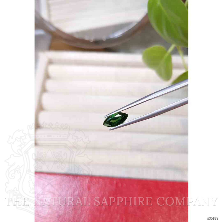 1.97 Ct. Green Sapphire from Ceylon (Sri Lanka)