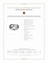 0.23 Ct. Bi Color / Parti Sapphire from Montana Scan Report