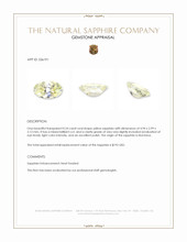 0.24 Ct. Yellow Sapphire from Montana Appraisal