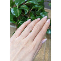 0.28 Ct. Greenish Yellow Sapphire from Montana Life Style