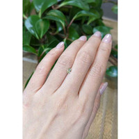 0.31 Ct. Yellowish Green Sapphire from Montana Life Style