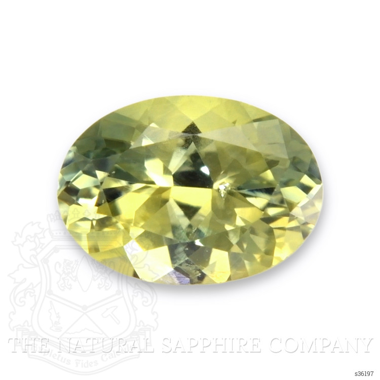 0.34 Ct. Greenish Yellow Sapphire from Montana