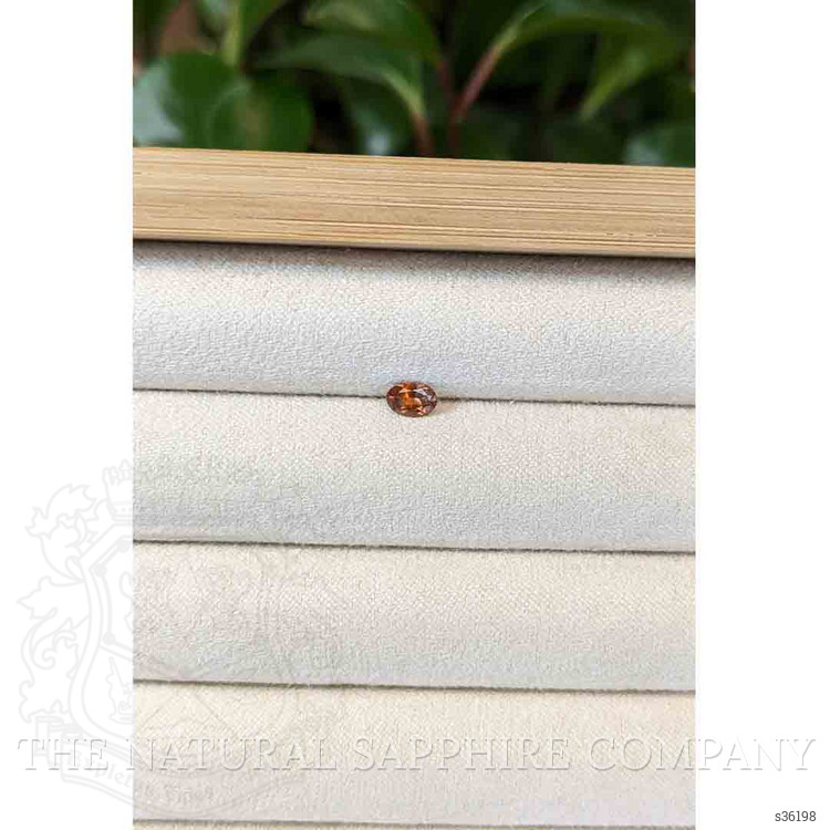 0.34 Ct. Reddish Orange Sapphire from Montana