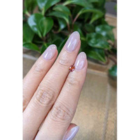 0.34 Ct. Reddish Orange Sapphire from Montana Life Style