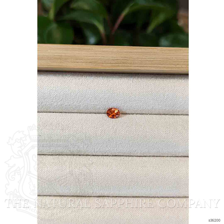 0.39 Ct. Orange Sapphire from Montana