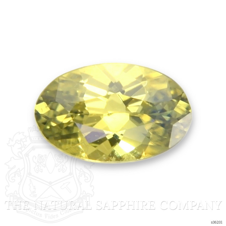 0.23 Ct. Greenish Yellow Sapphire from Montana