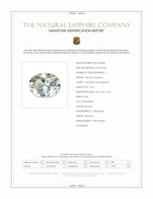 0.42 Ct. Bi Color Sapphire from Montana Scan Report