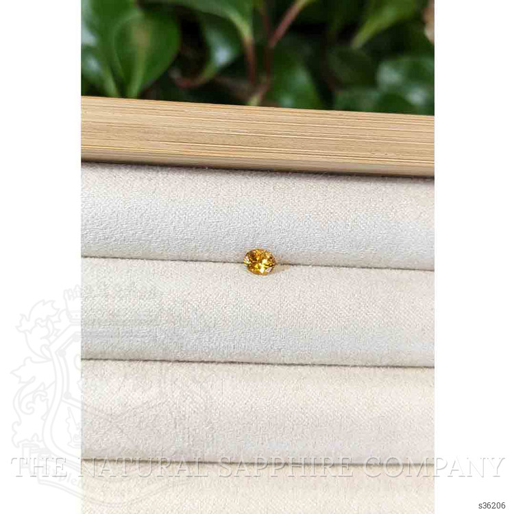 0.42 Ct. Orange Sapphire from Montana