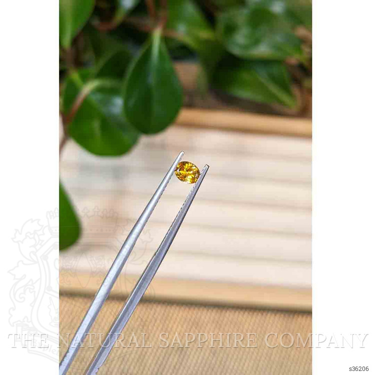 0.42 Ct. Orange Sapphire from Montana