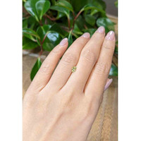 0.44 Ct. Greenish Yellow Sapphire from Montana Life Style