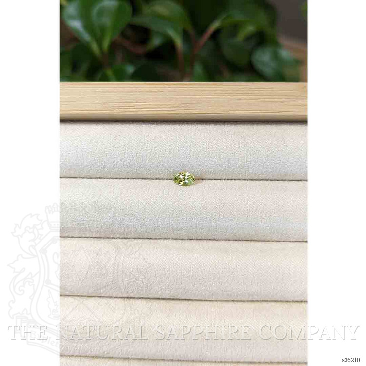 0.44 Ct. Greenish Yellow Sapphire from Montana