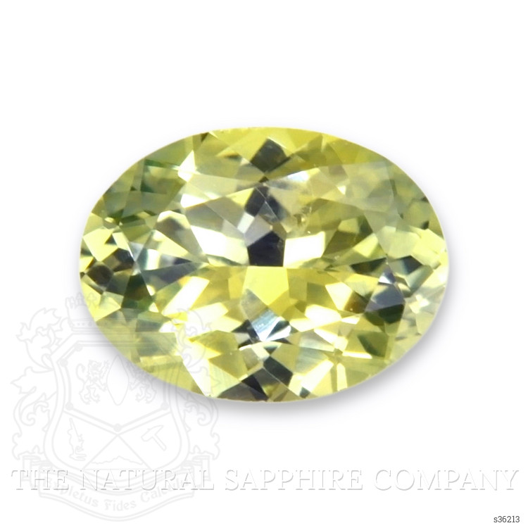 0.46 Ct. Yellowish Green Sapphire from Montana