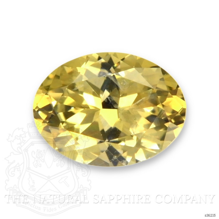 0.46 Ct. Greenish Yellow Sapphire from Montana