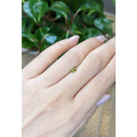 0.46 Ct. Greenish Yellow Sapphire from Montana Life Style