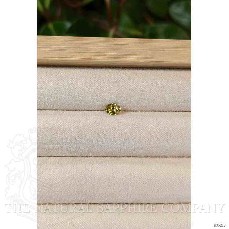 0.46 Ct. Greenish Yellow Sapphire from Montana
