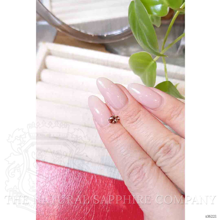 0.49 Ct. Orangish Brown Sapphire from Montana