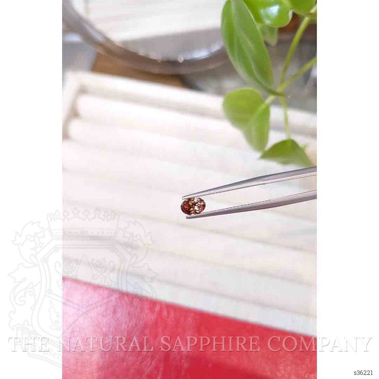 0.49 Ct. Orangish Brown Sapphire from Montana