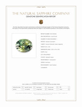 0.50 Ct. Yellowish Green Sapphire from Montana Scan Report