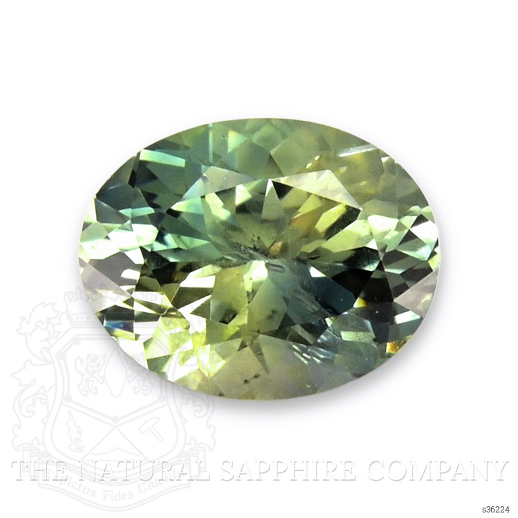 0.50 Ct. Yellowish Green Sapphire from Montana