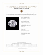0.54 Ct. White Sapphire from Montana Scan Report