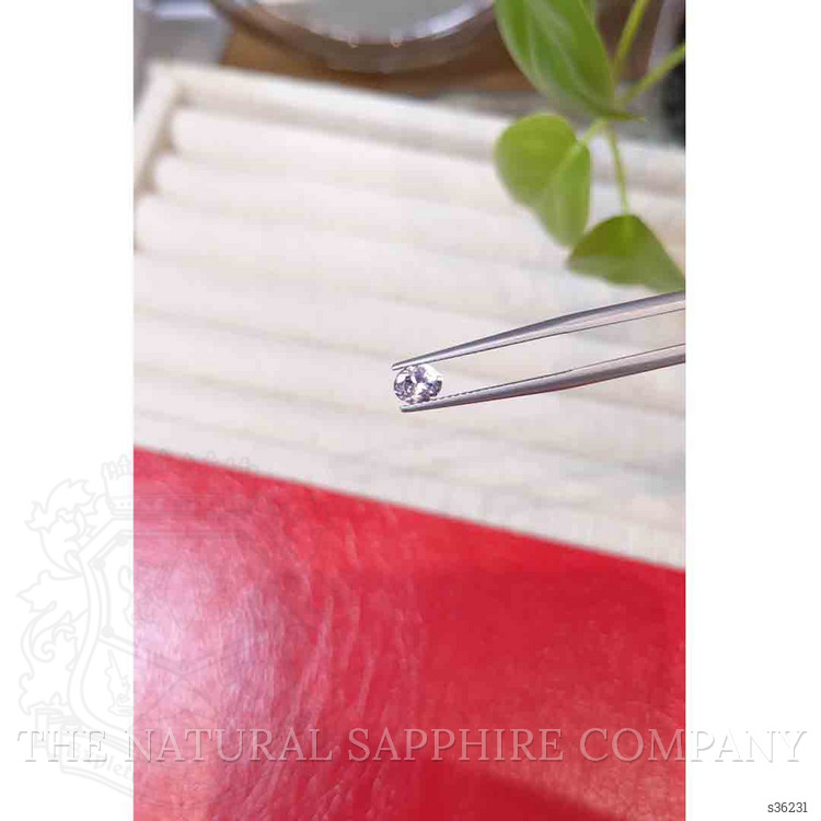 0.54 Ct. White Sapphire from Montana