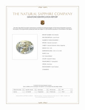 0.55 Ct. Greenish Yellow Sapphire from Montana Scan Report