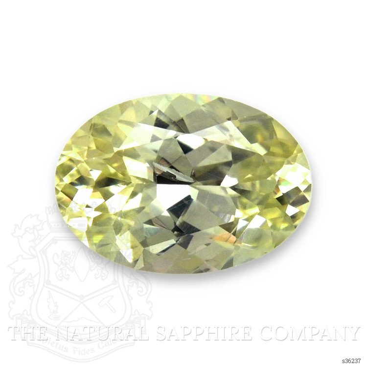 0.56 Ct. Greenish Yellow Sapphire from Montana