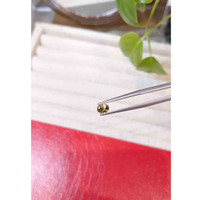 0.58 Ct. Greenish Yellow Sapphire from Montana Life Style