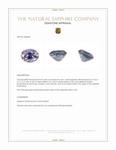 0.59 Ct. Bi Color / Parti Sapphire from Montana Appraisal