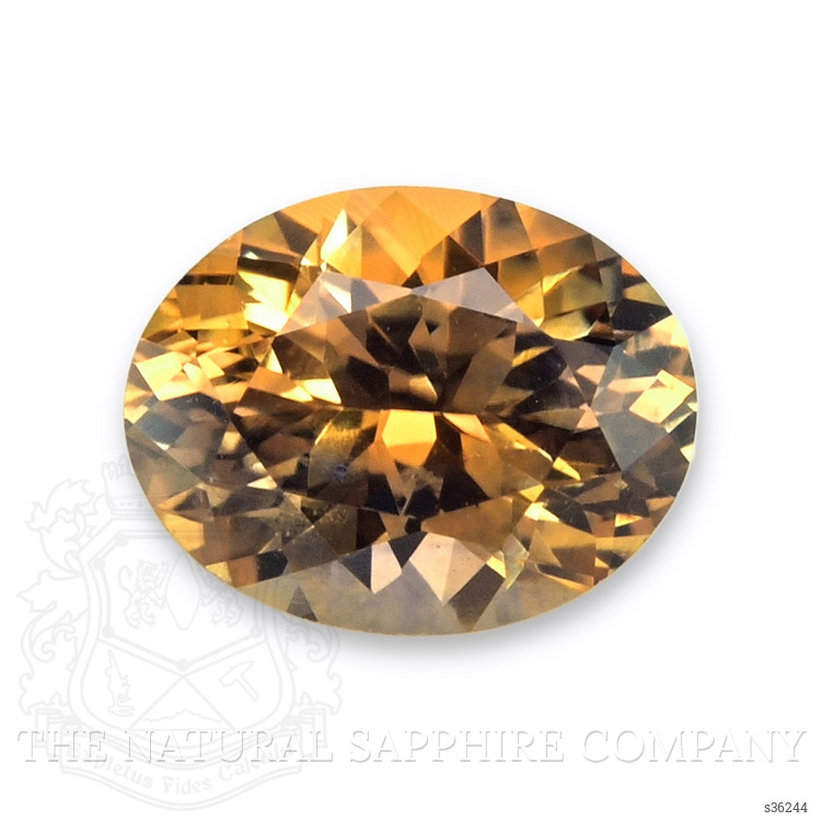 0.59 Ct. Yellowish Orange Sapphire from Montana