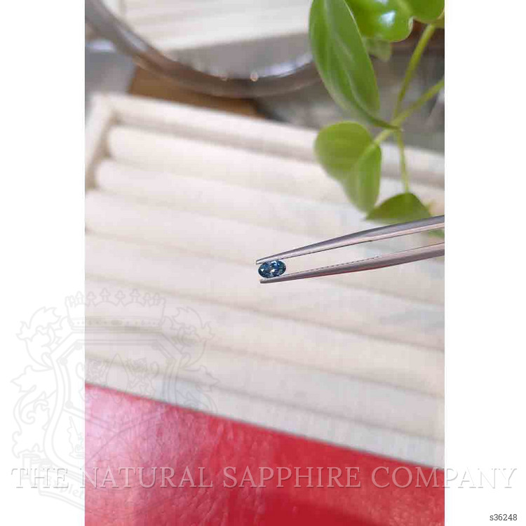 0.23 Ct. Greenish Blue Sapphire from Montana