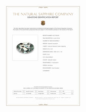 0.23 Ct. Yellowish Green Sapphire from Montana Scan Report