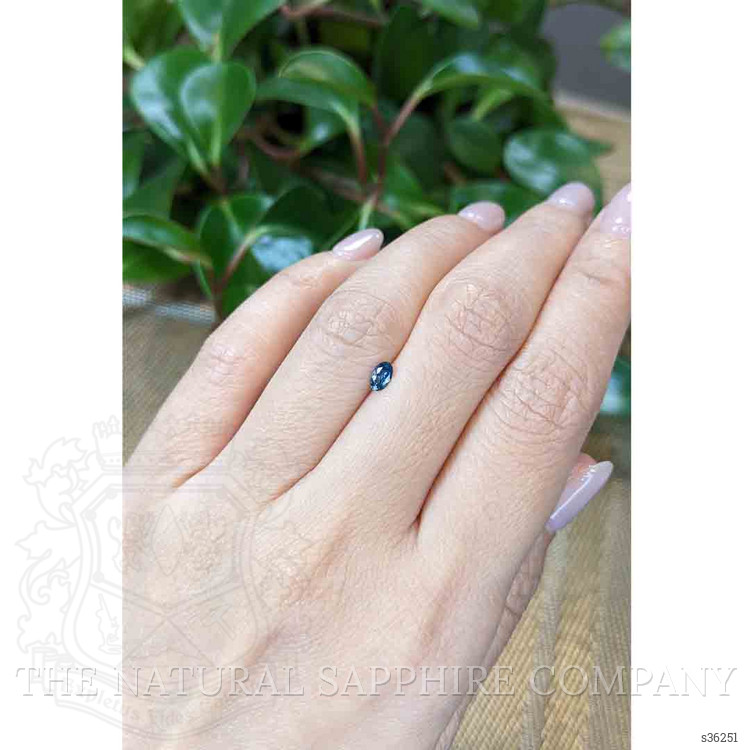 0.23 Ct. Greenish Blue Sapphire from Montana