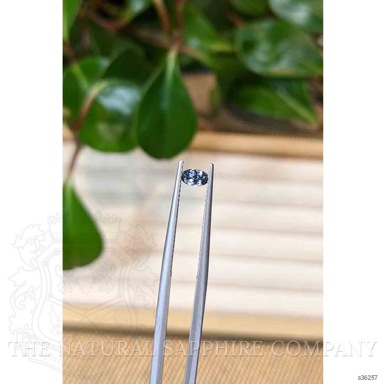 0.26 Ct. Greyish Blue Sapphire from Montana