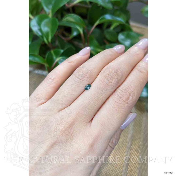 0.26 Ct. Bluish Green Sapphire from Montana