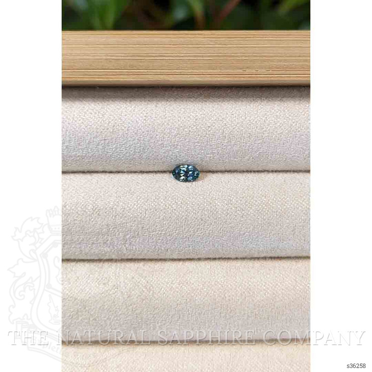 0.26 Ct. Bluish Green Sapphire from Montana