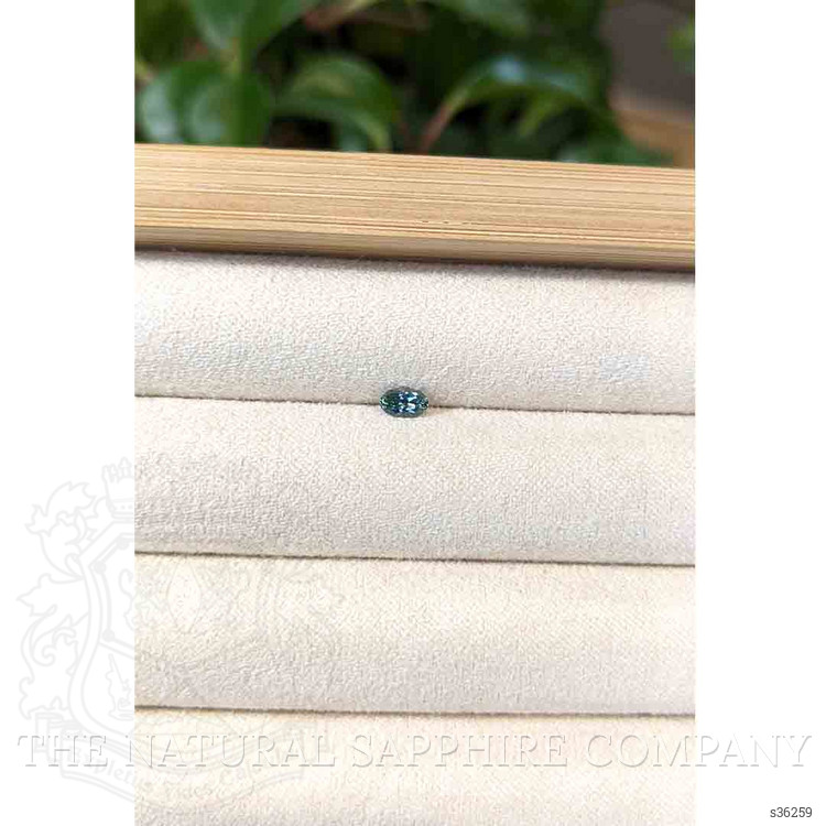 0.27 Ct. Bluish Green Sapphire from Montana