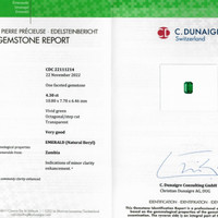 4.30 Ct. Emerald from Zambia Scan Report