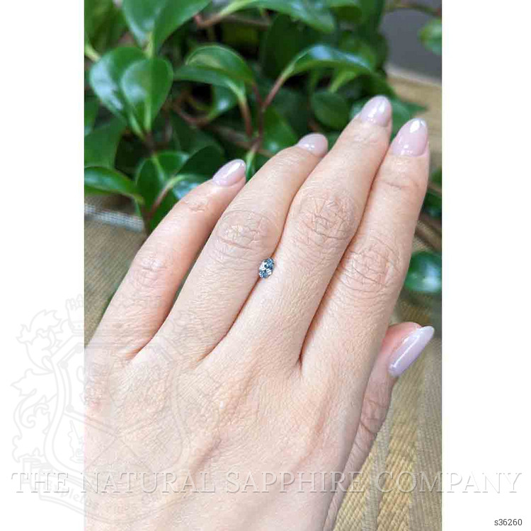 0.27 Ct. Greyish Blue Sapphire from Montana