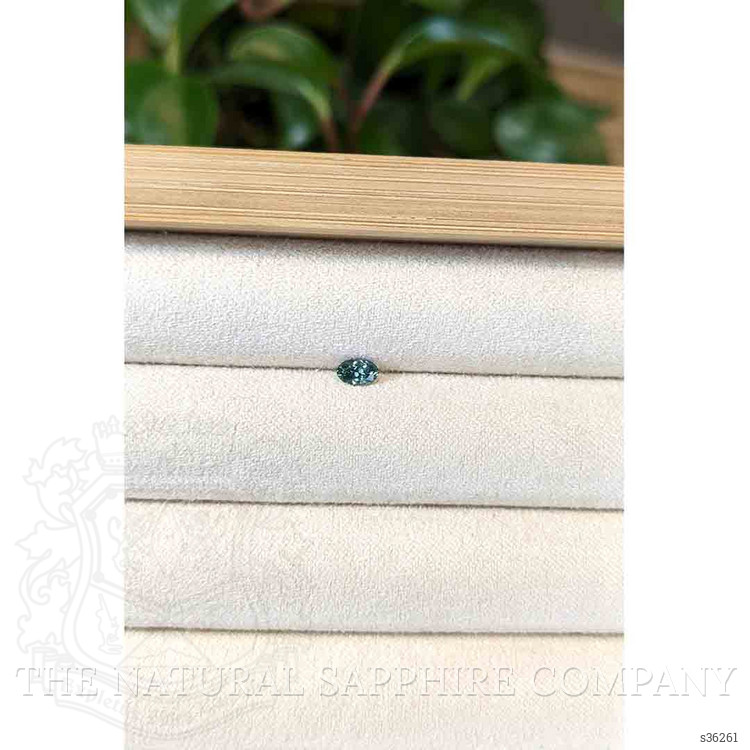 0.28 Ct. Bluish Green Sapphire from Montana