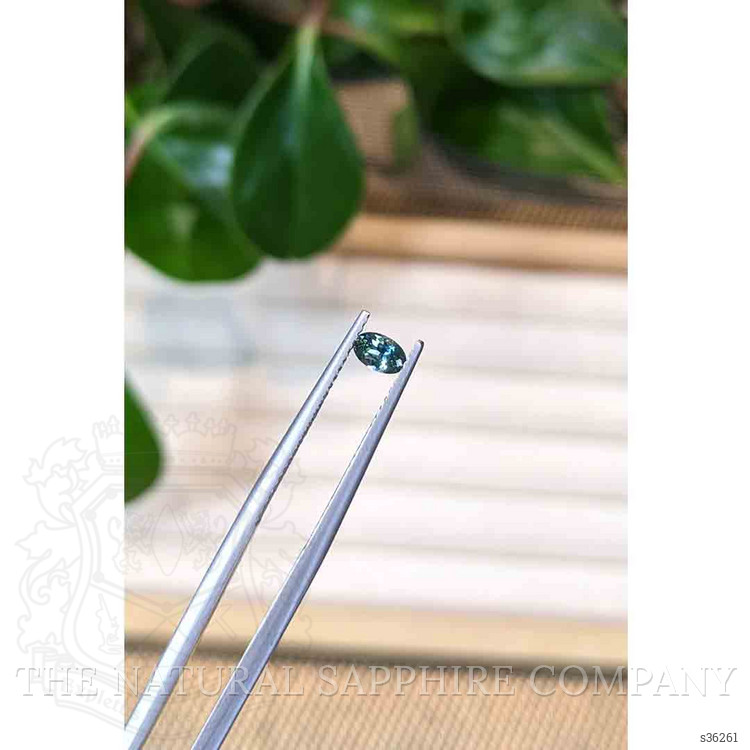 0.28 Ct. Bluish Green Sapphire from Montana