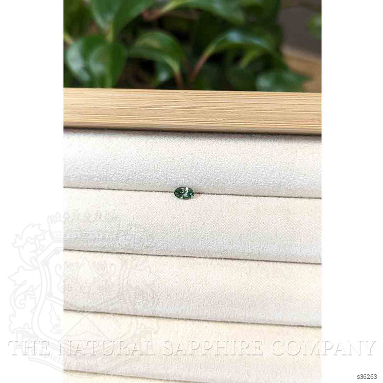 0.28 Ct. Green Sapphire from Montana