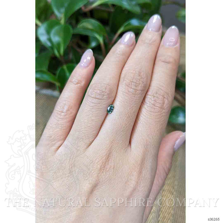 0.28 Ct. Bluish Green Sapphire from Montana
