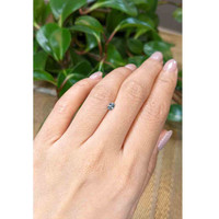 0.28 Ct. Bluish Grey Sapphire from Montana Life Style