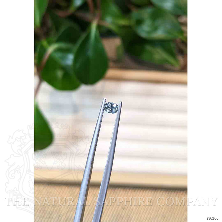 0.28 Ct. Bluish Grey Sapphire from Montana