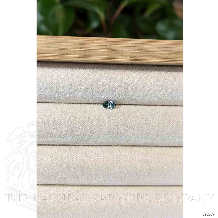 0.29 Ct. Bluish Green Sapphire from Montana